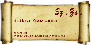 Szikra Zsuzsanna névjegykártya